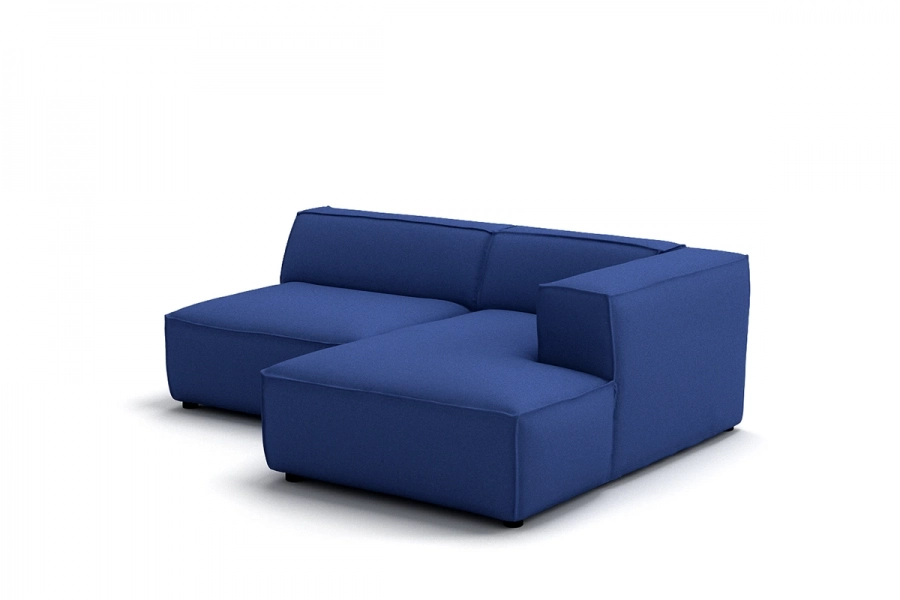 Model MODULARIS WB (wysoki bok) - Modularis WB sofa 1,5 osobowa + longchair prawy